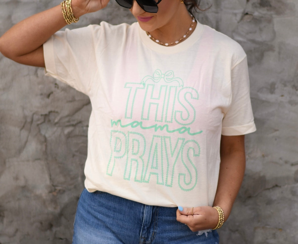 Ivory This Mama Prays Tee