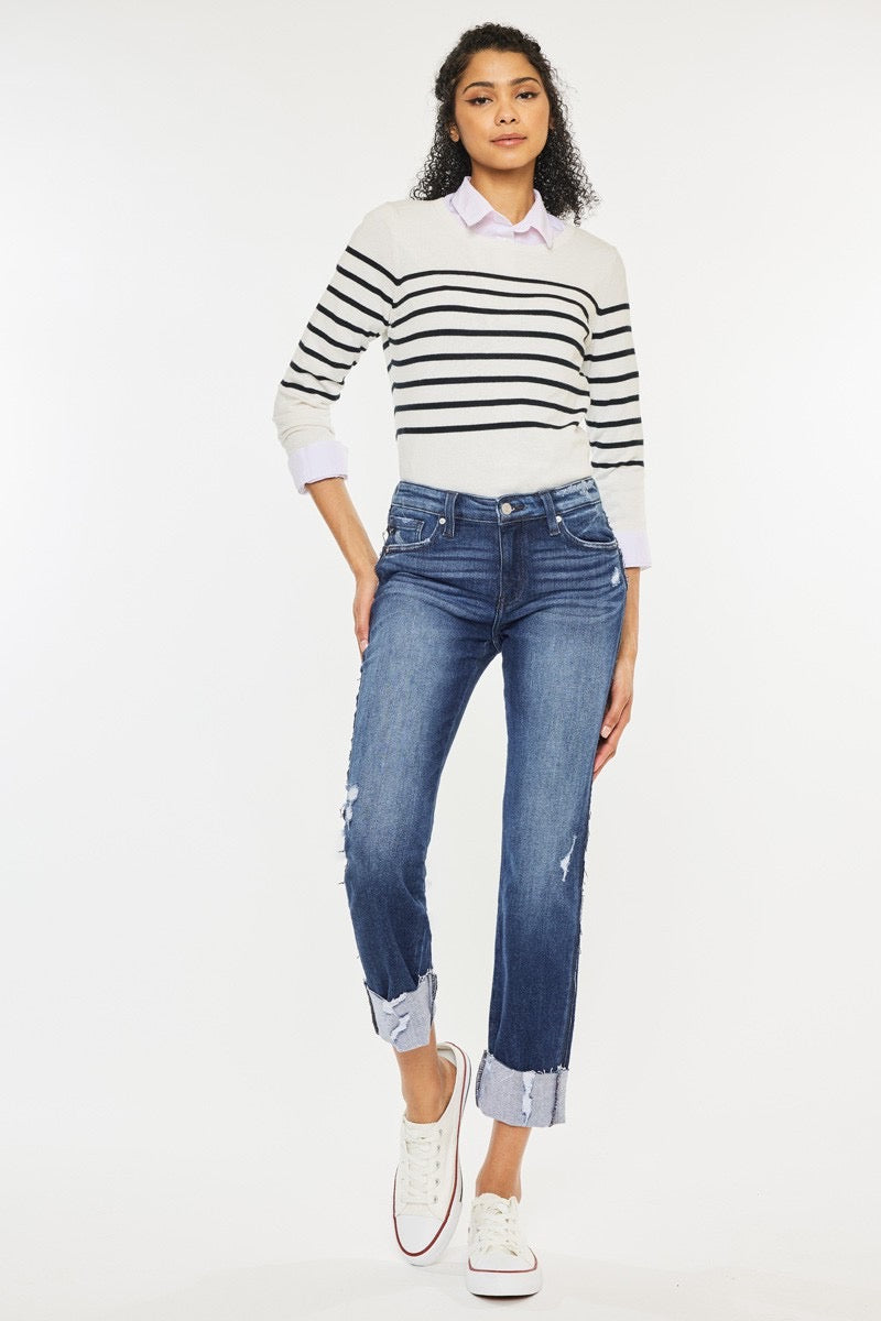 KanCan Mid Rise Straight Jeans
