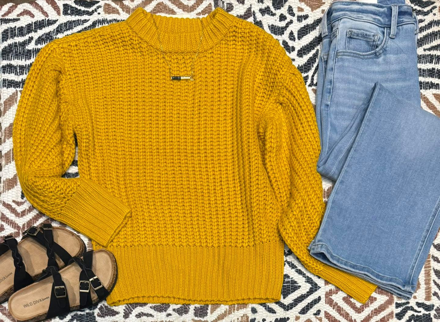 Mustard Knit Sweater