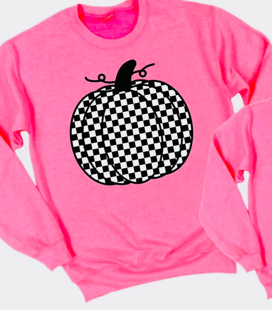 Checkered Pumpin Crewneck
