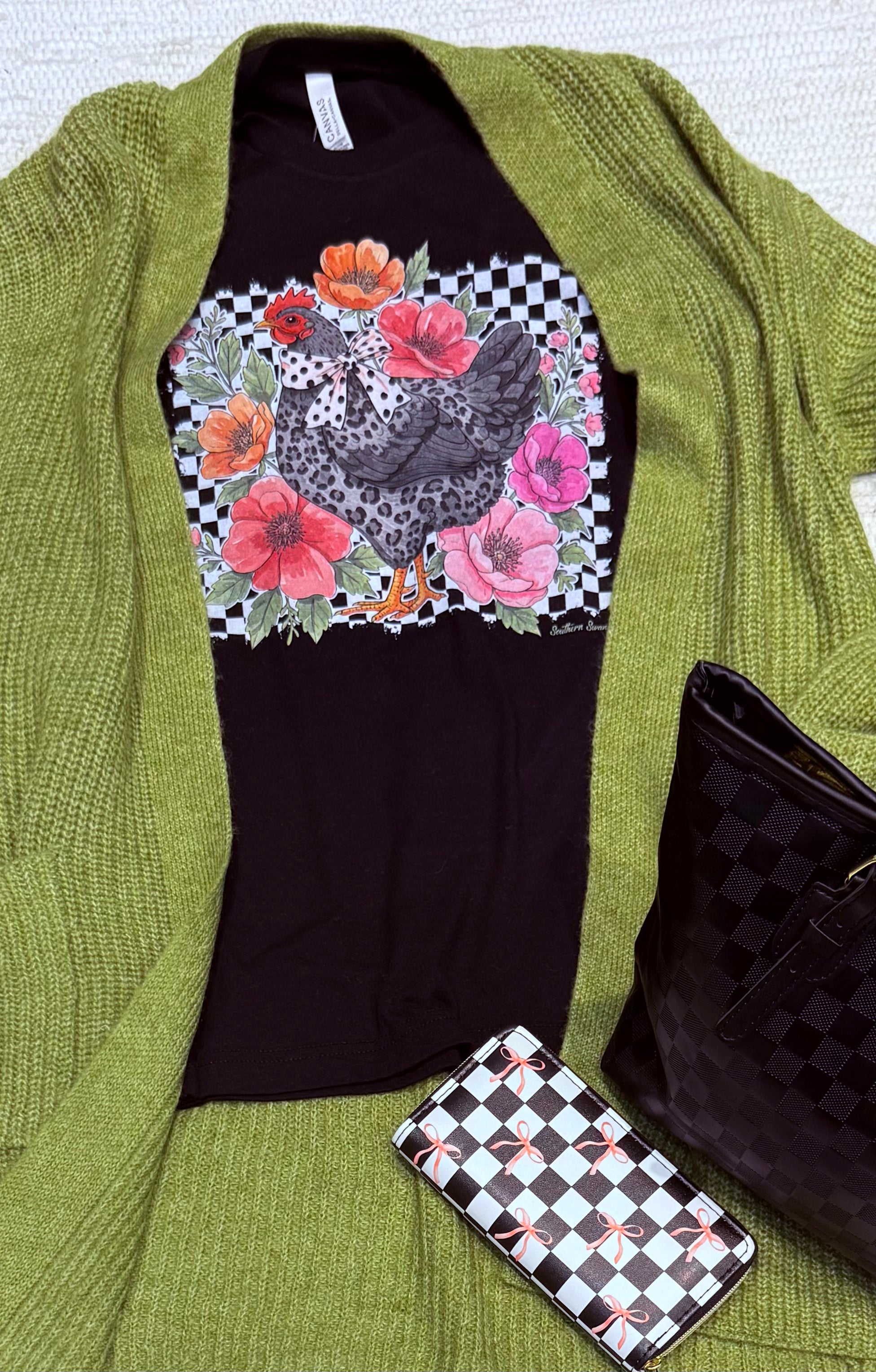 Oh Cluck, Leopard Chicken Tee