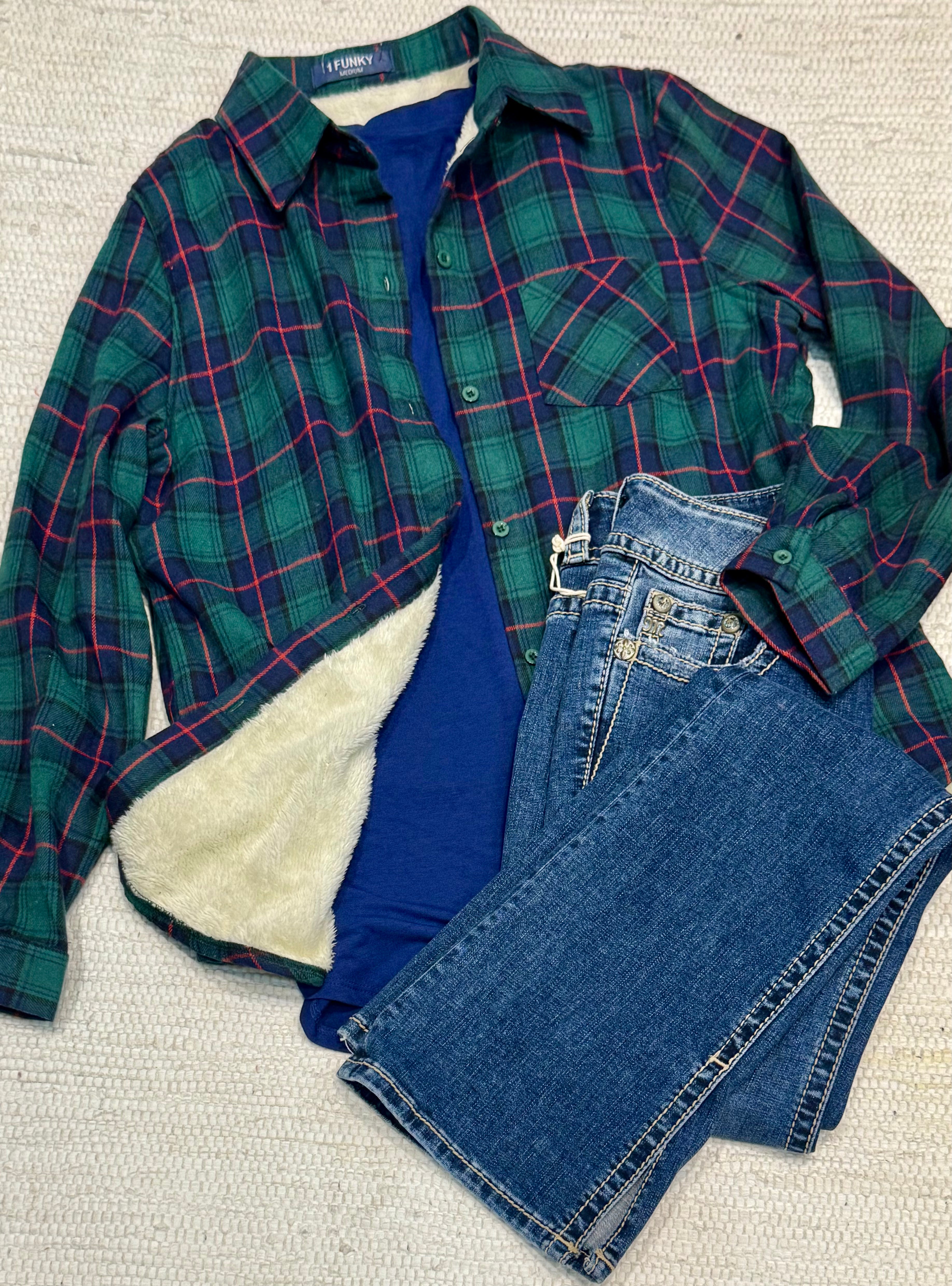 Fleece Lined Plaid Flannel