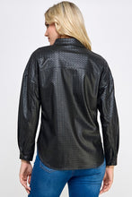 Load image into Gallery viewer, Black Faux Leather Top
