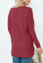 Plus Brushed Waffle Sweater