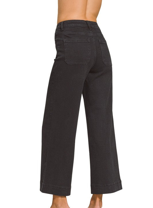 Zenana Black Pintuck Jeans *Teacher Drop