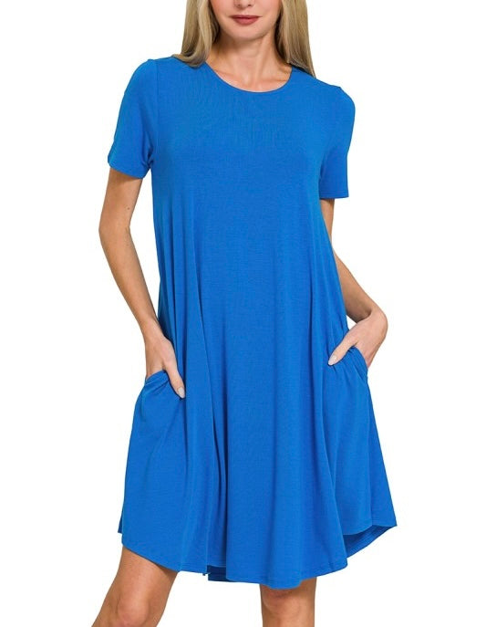 Basic Pocketed Dress
