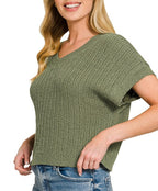 Textured Sweater Vest