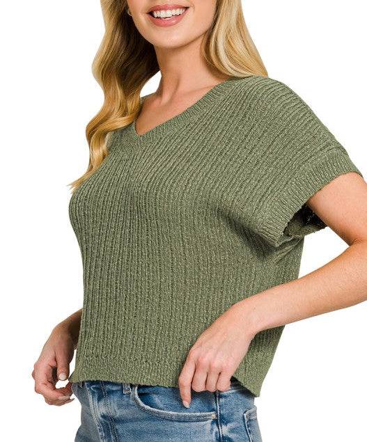 Textured Sweater Vest