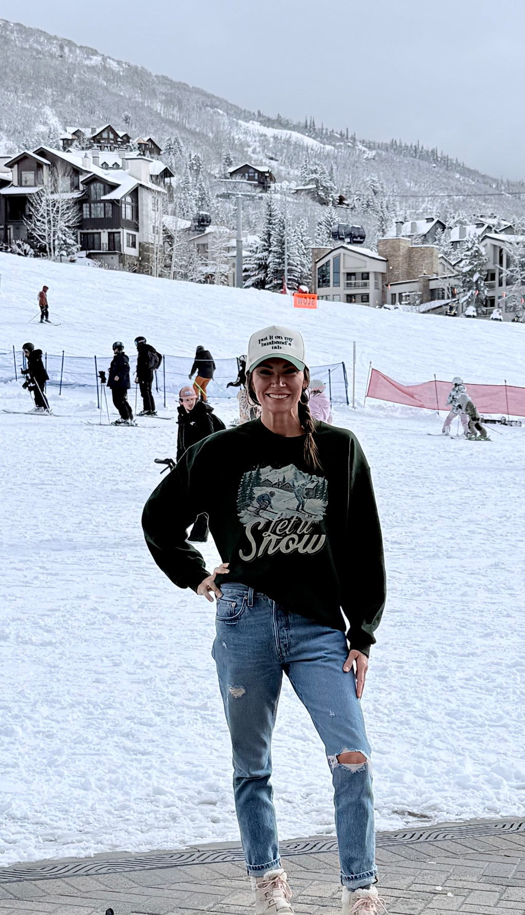 Forest Green Let It Snow Sweatshirt