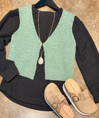 Knit Sleeveless Sweater Vest