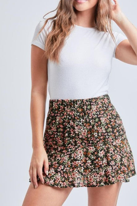 Floral Printed Skort