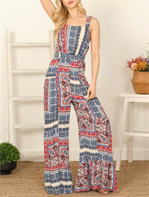 Load image into Gallery viewer, RedWhiteBlue Printed Jumpsuit
