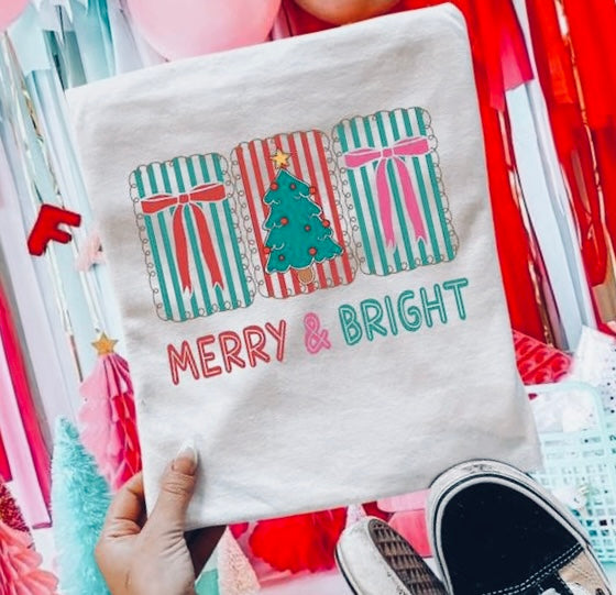 White Merry & Bright Tee