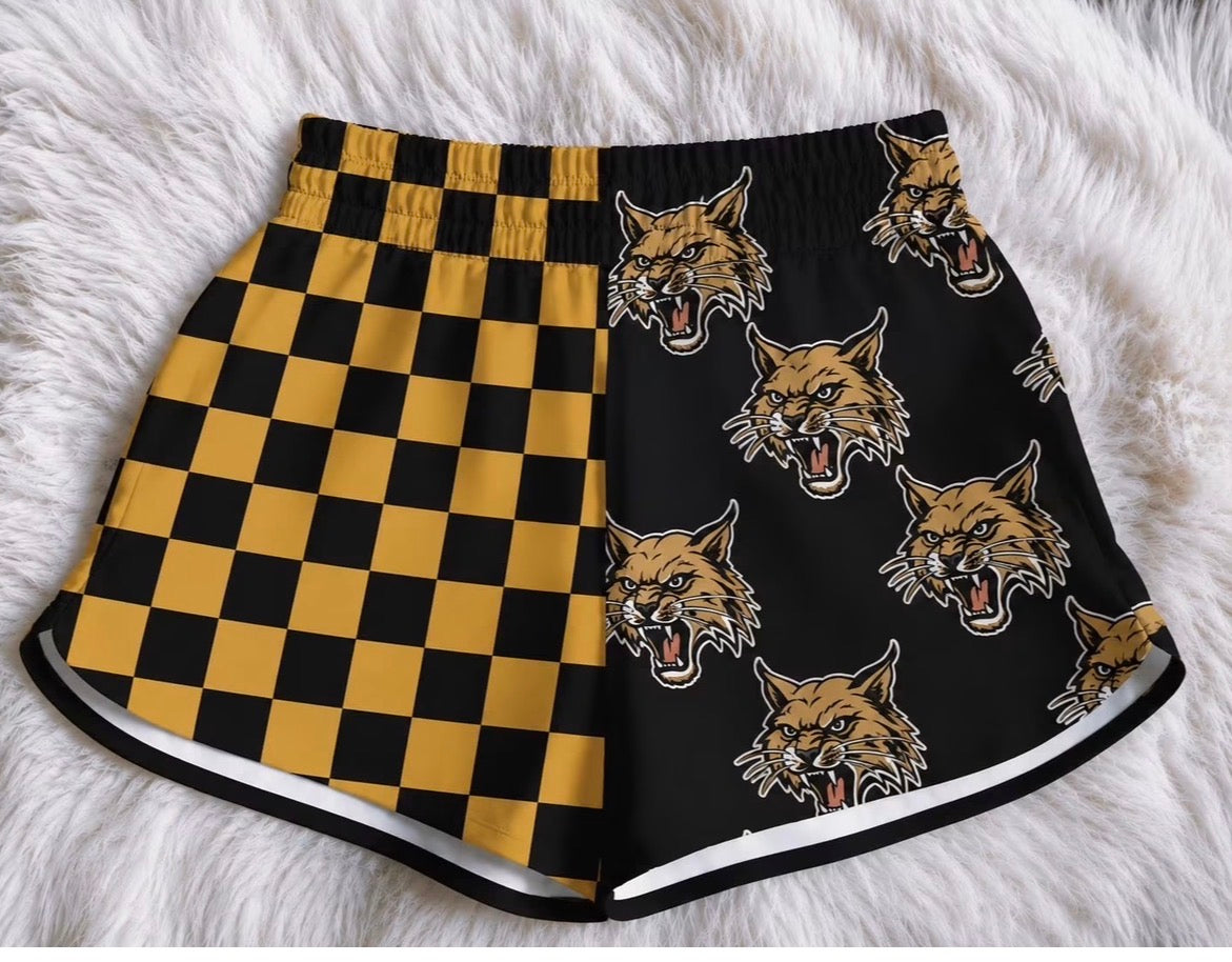 Checkered Wildcat Shorts *Spirit Drop