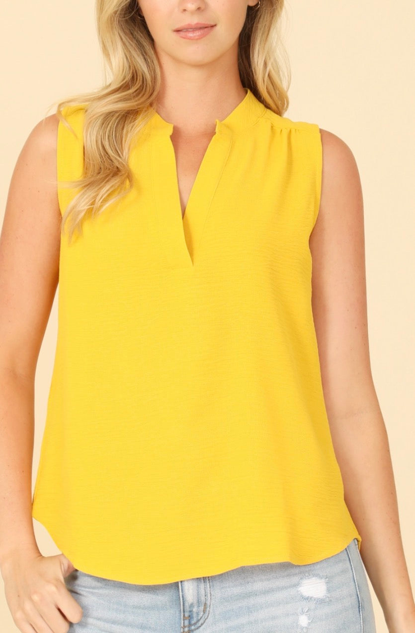 Sleeveless Blousy Top