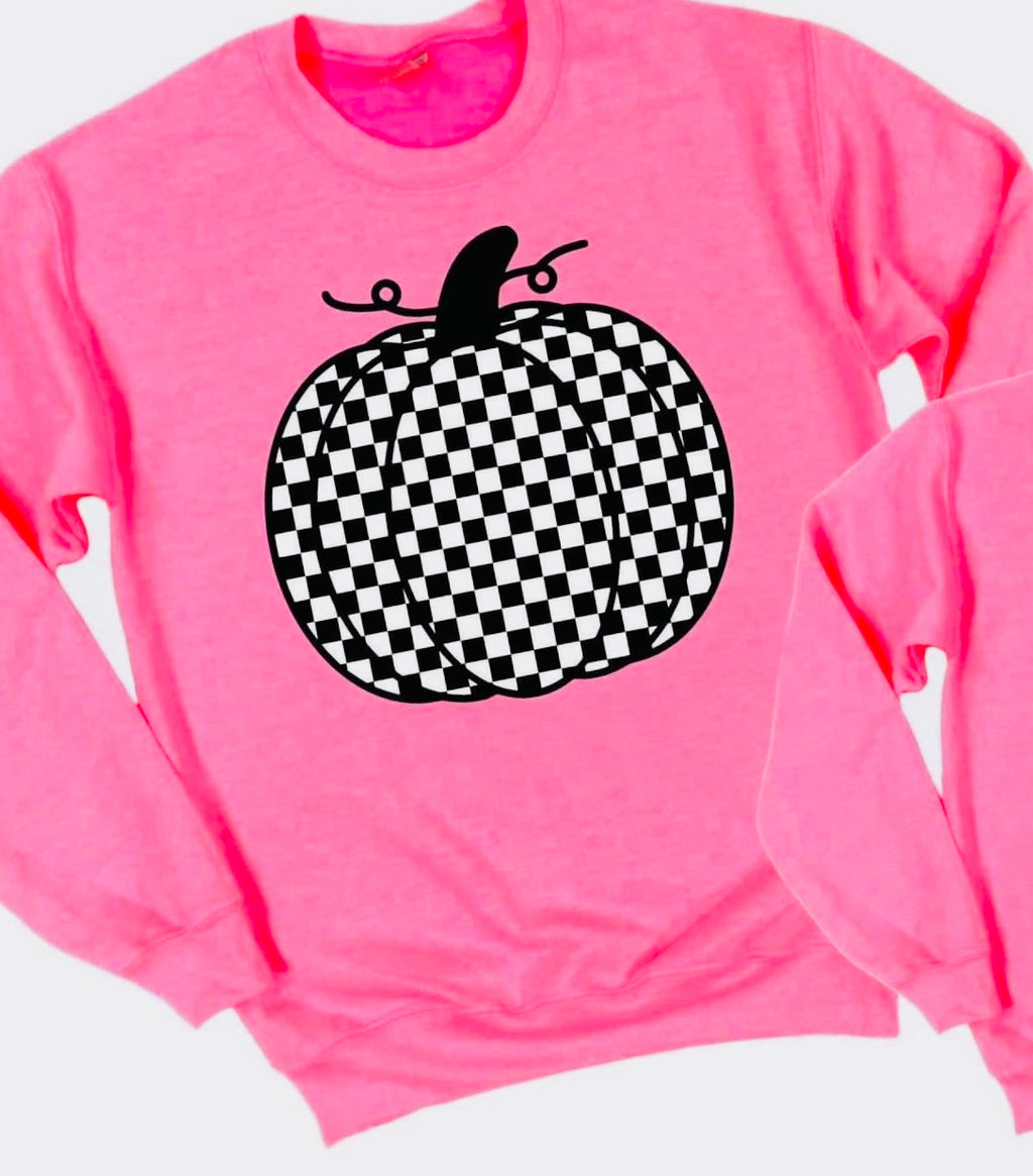 Checkered Pumpin Crewneck
