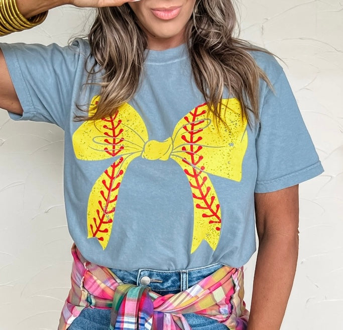 Softball Bow Tee