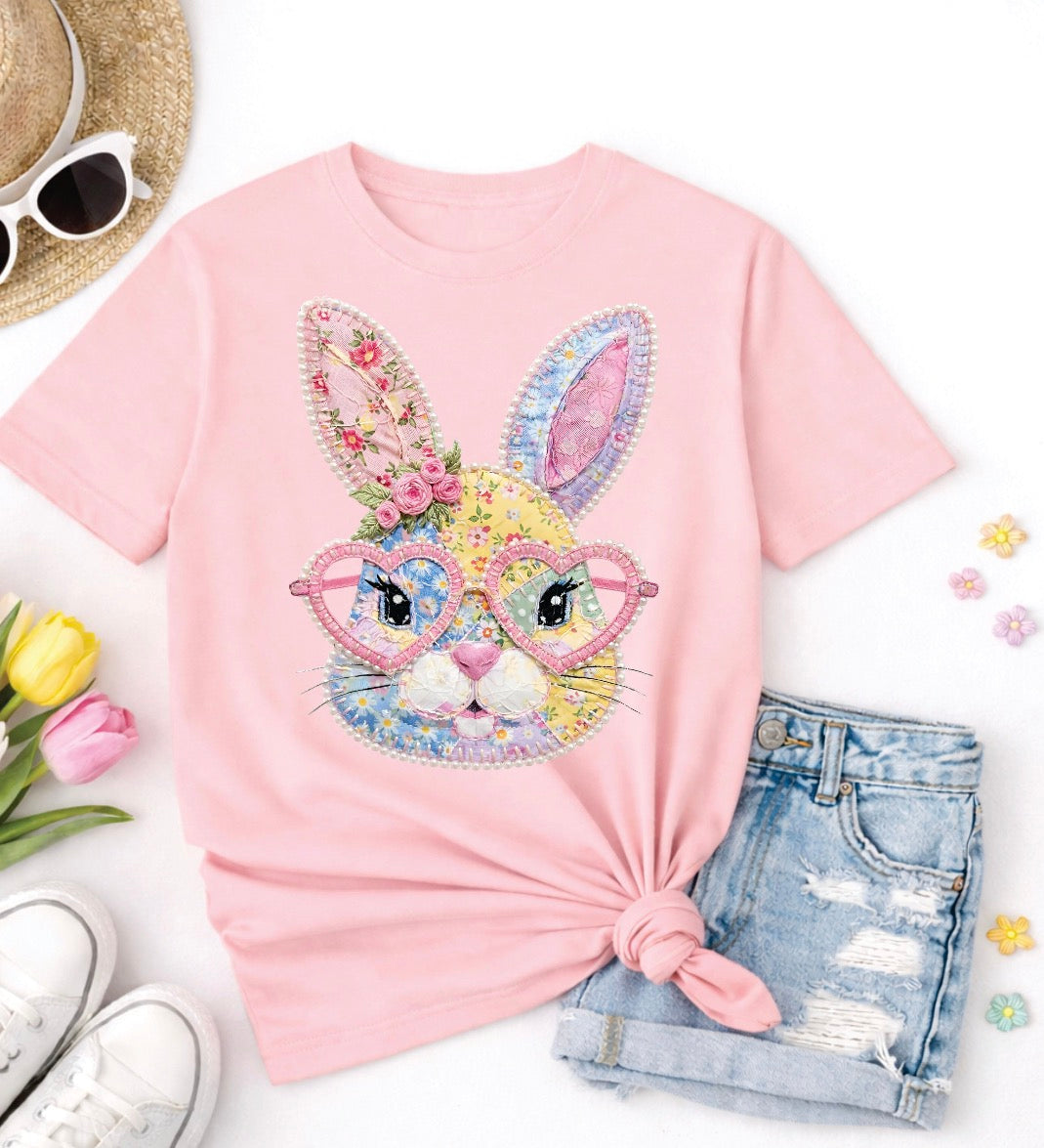 Floral Pearl Bunny Tee