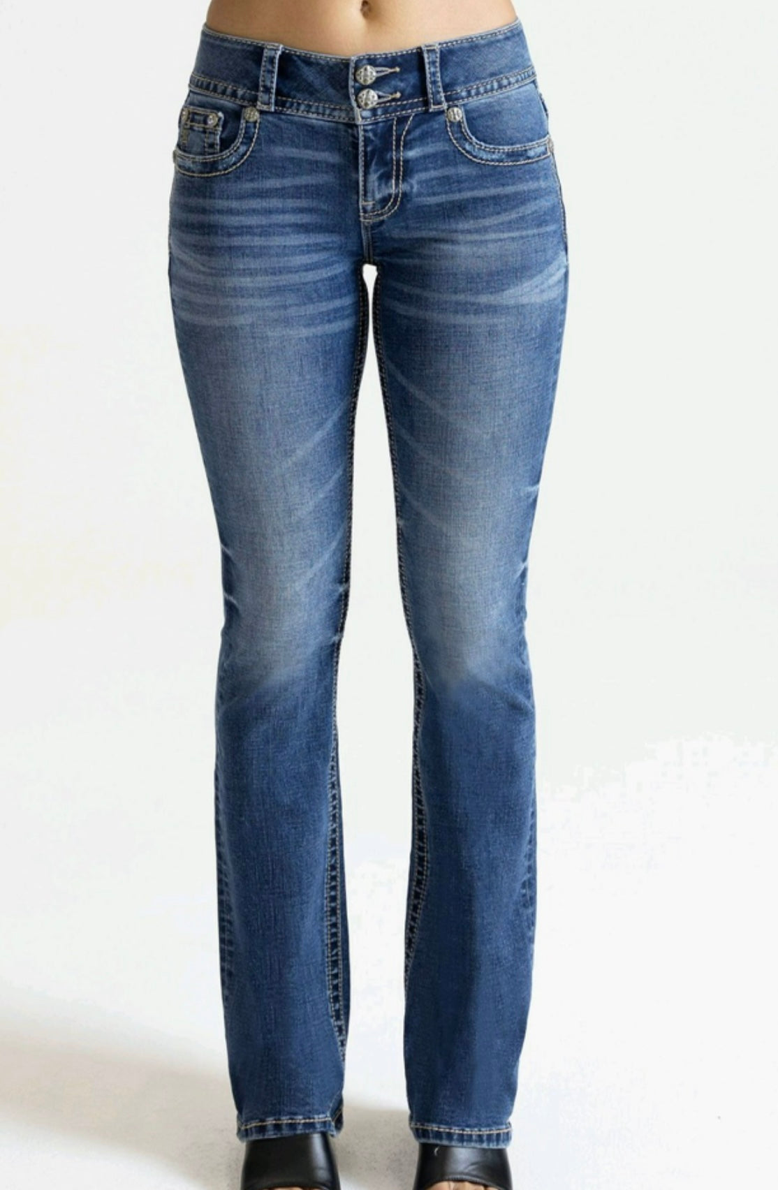 Miss Me DkWash Split Jeans