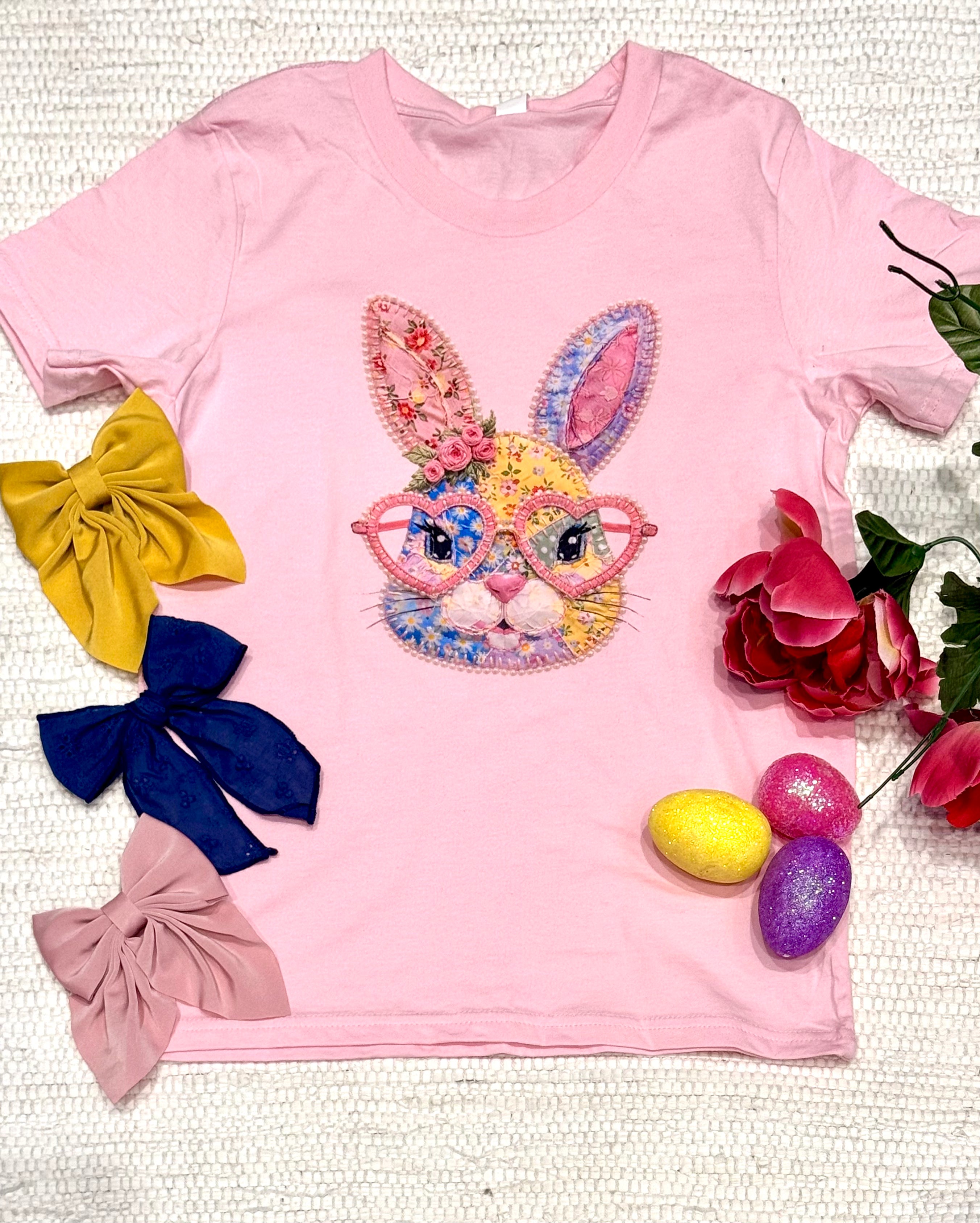 Child/Youth Floral Pearl Bunny Tee