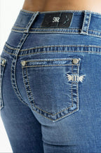 Miss Me DkWash Split Jeans