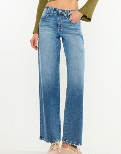 KanCan Crater Wide Leg Jeans