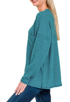 Ribbed Brushed Hacci Sweater