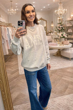 Ice Grey Mock Neck Amen Sweatshirt