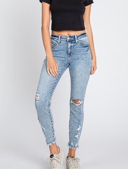 Petra 153 Distressed Ankle Skinnys