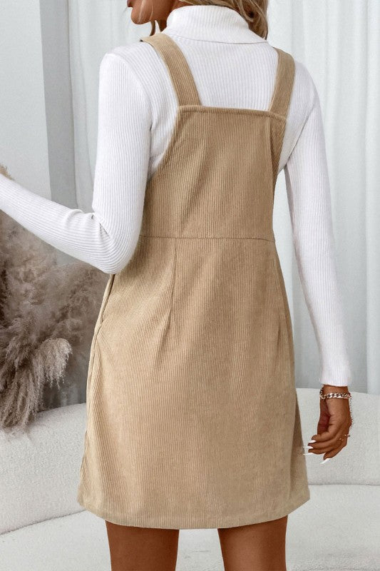 Khaki Corduroy Dress