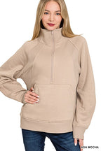 Bone Half Zip Pullover
