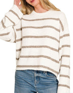 Wool Blend Striped Sweater