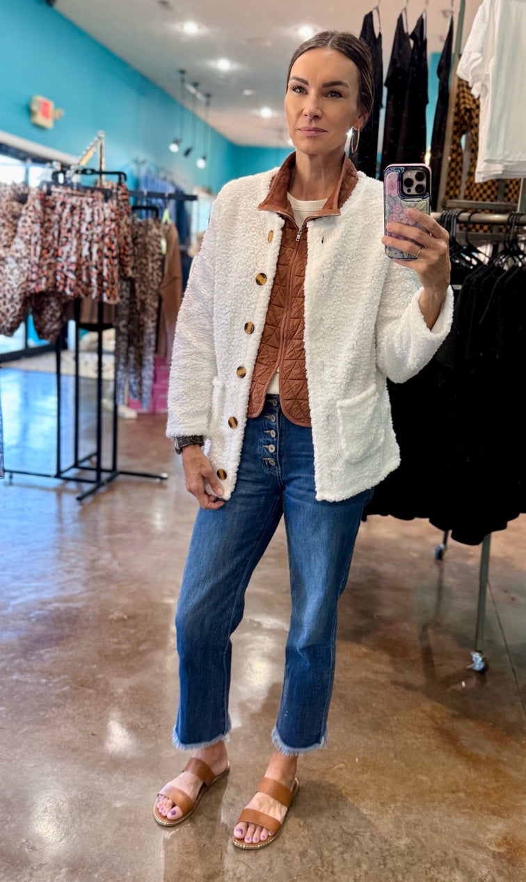 White Fuzzy Jacket