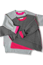 Contrast Color Trim Sweater
