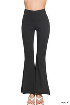 Black Fold Over Yoga Pants