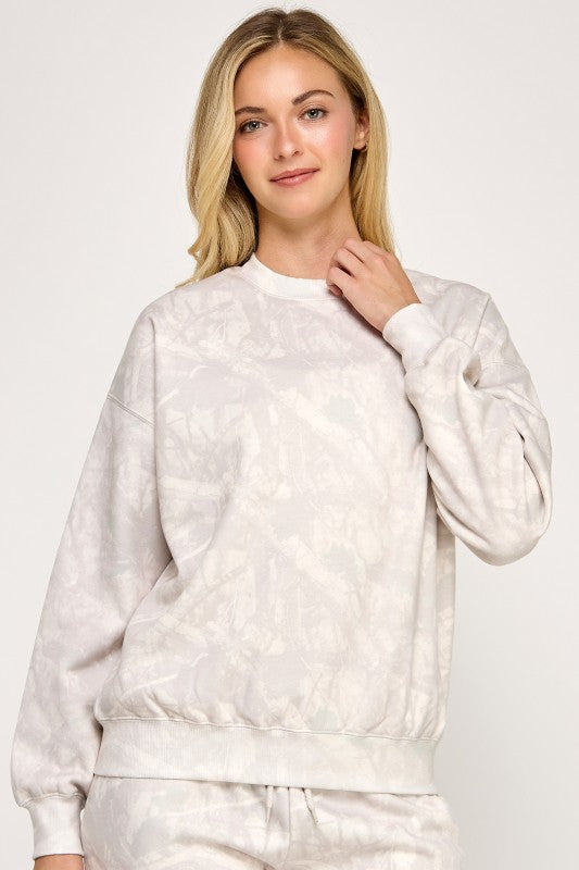Ivory Tree Camo Crewneck