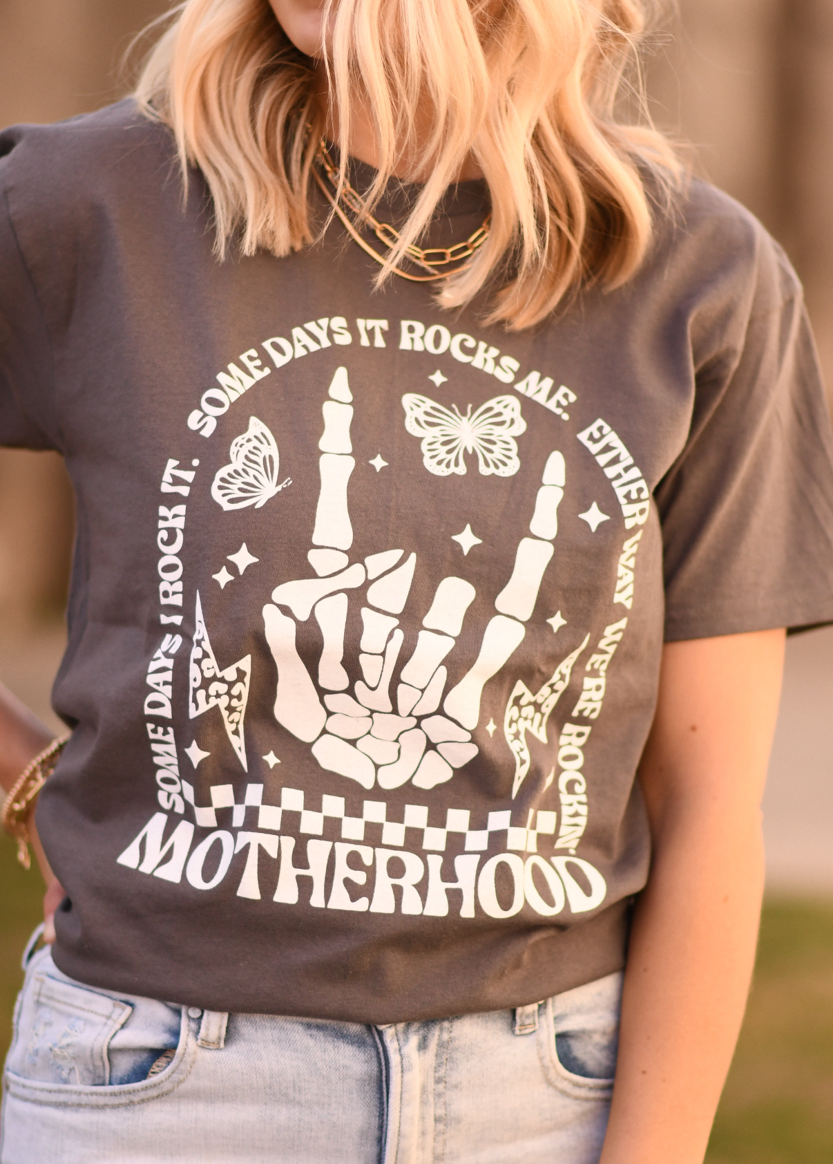 Grey Motherhood Tee