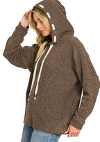 Espresso Brushed Hacci Hoodie