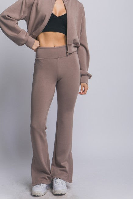 Taupe Split Flare Lounge Set