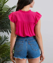 Load image into Gallery viewer, Pink Embroidered Flower Top
