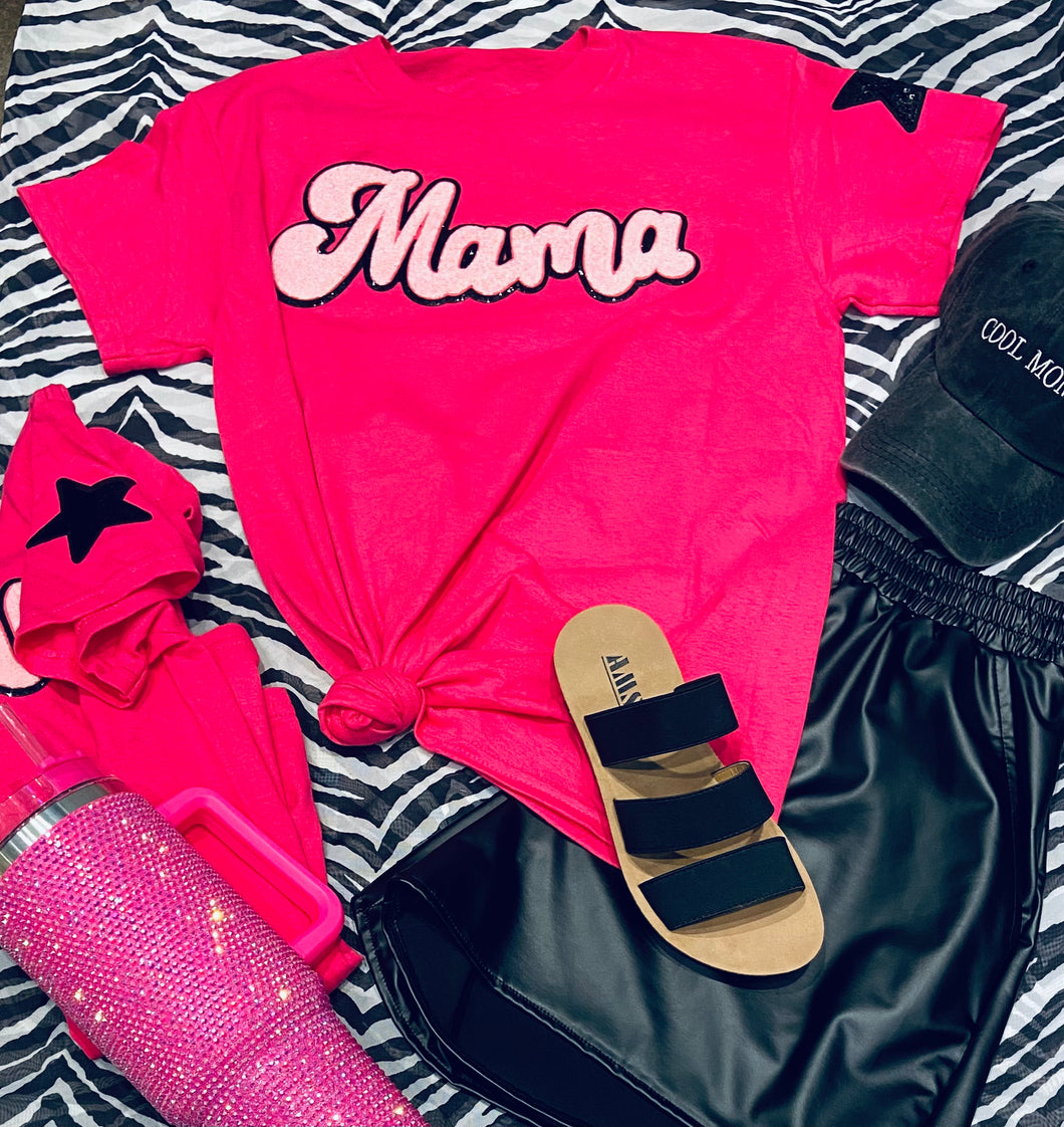 Pink Mama Star Patch Tee